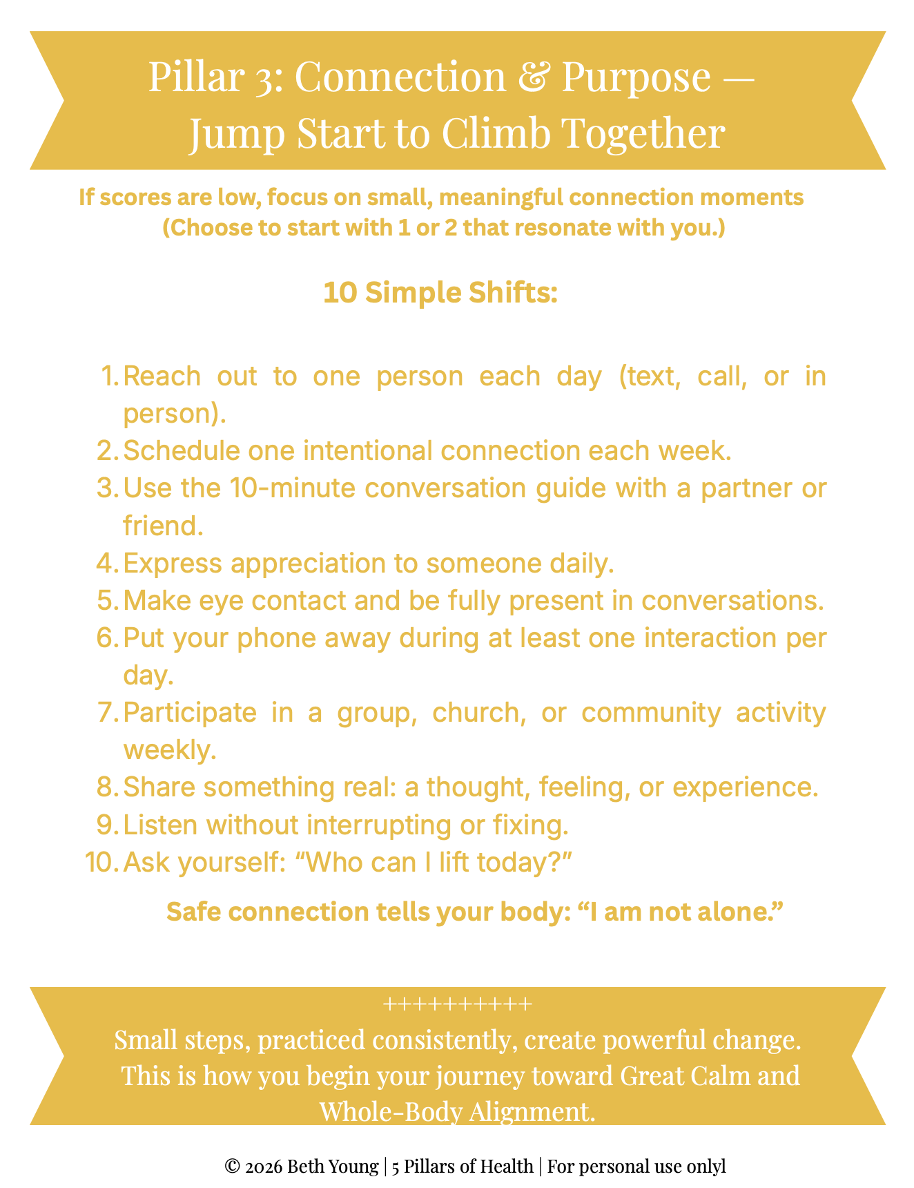 Social Connection Symptoms